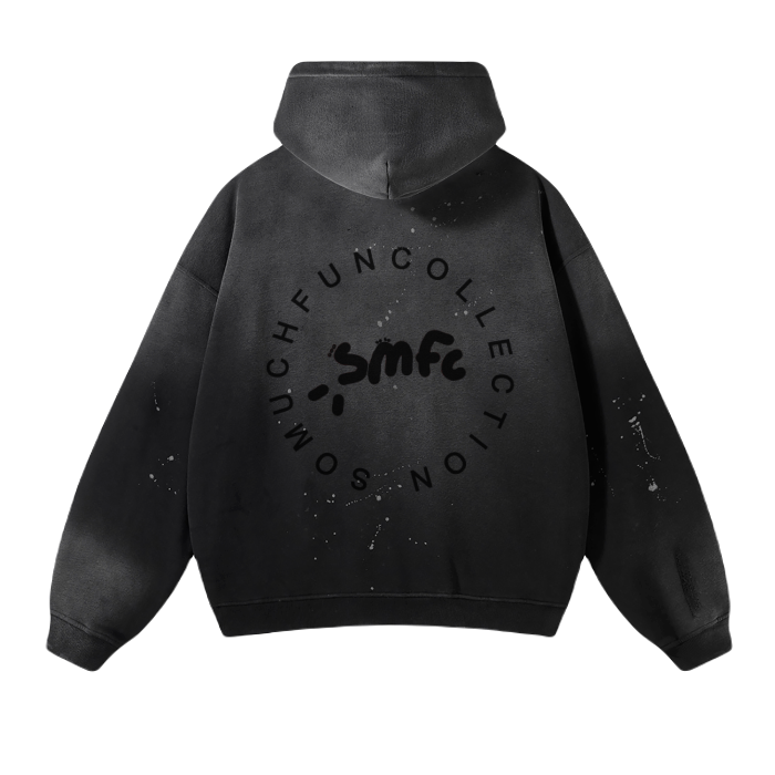 SMFC- premium red side box logo hoodie